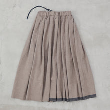 ”ヒムカシ製図　／　耳鳴！Pleat Skirt     -    ( Fulling Wool ）