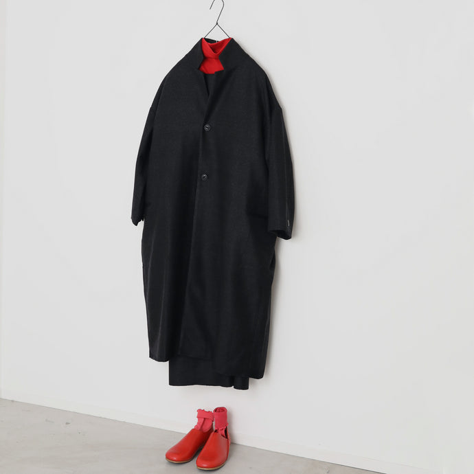 耳鳴！Long Mac Coat 　 -  （ Special Touch Wool Herringbone )