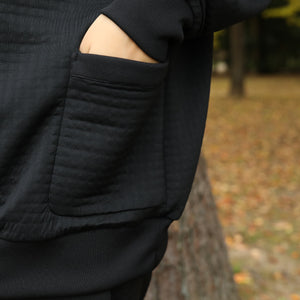 Air insulation ! raglan sleeve foody　 -  （ POLARTEC  power air )