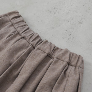 ”ヒムカシ製図　／　耳鳴！Pleat Skirt     -    ( Fulling Wool ）