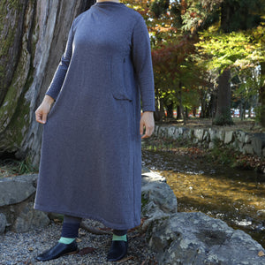 Thermostat！ Boat neck Onepiece L/S - （ polartec power wool ）※メリノウール混紡 –  himukashi