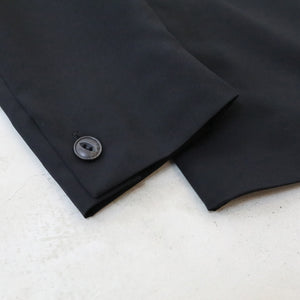 ヒムカシ製図　／　plastic bag jacket　 -  （　偽シルク・ブラックフォーマル　）