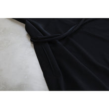 ヒムカシ製図　／　"753" trapezoid jumper skirt 2.0　 -  （　偽シルク・ブラックフォーマル/ polartec alpha　）